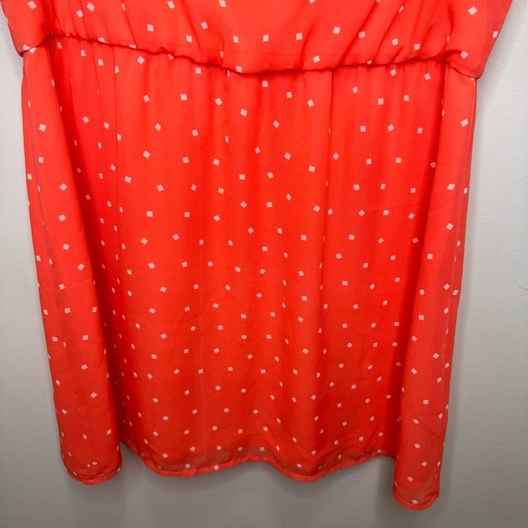 Smart Set Polka Dot Chiffon Vneck Dress Size XL NWT - Picture 4 of 7